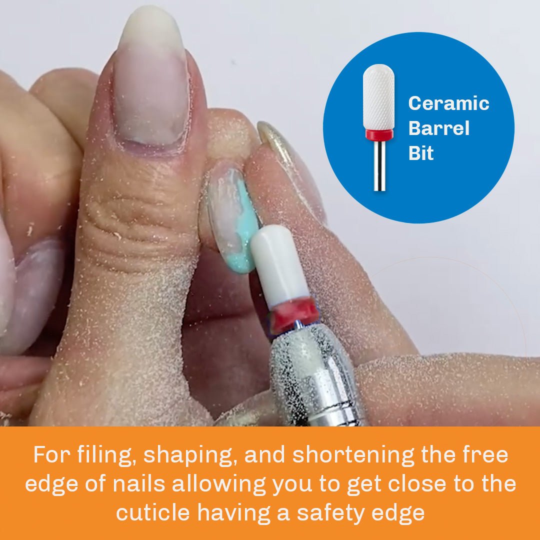 Ceramic Large Barrel Safety Bit for Nails - CC17 - Medicool