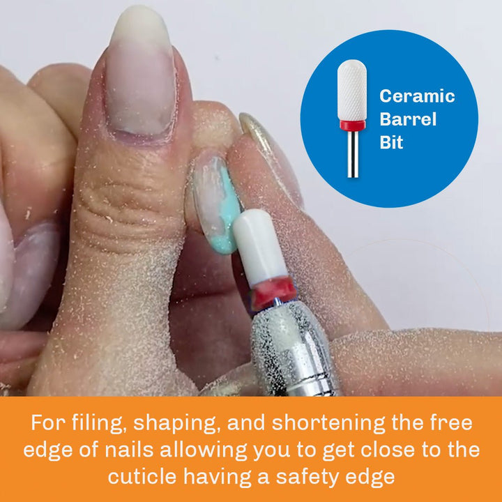 Ceramic Large Barrel Safety Bit for Nails - CC17 - Medicool