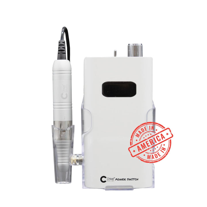 Chisel Switch Portable Manicure - Pedicure Nail Filing Drill with 2 Color Cases - Medicool