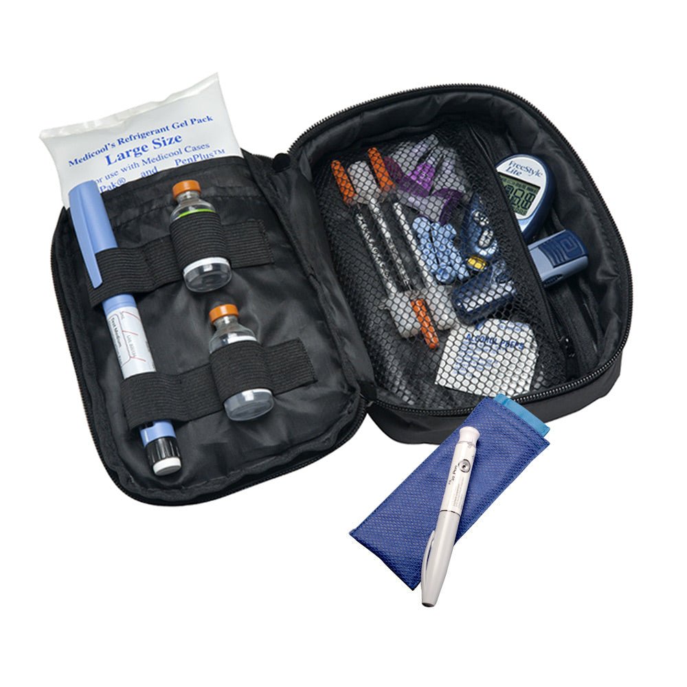 Daily Diabetic Organizer®+Poucho® Single Pen Bundle - Medicool