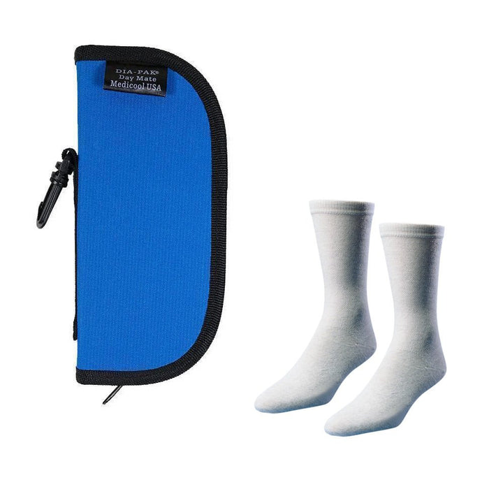Dia - Pak® Daymate Insulin Carrying Case and Euro Comfort Diabetic Socks - Medicool