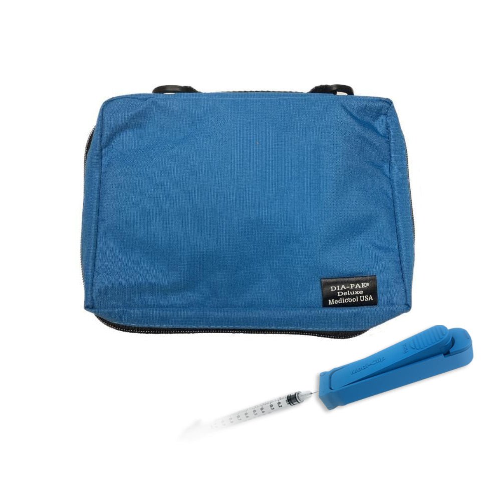 Dia - Pak® Deluxe - Supply Organizer and MediClip Sharps Storage - Syringe Clip - Medicool