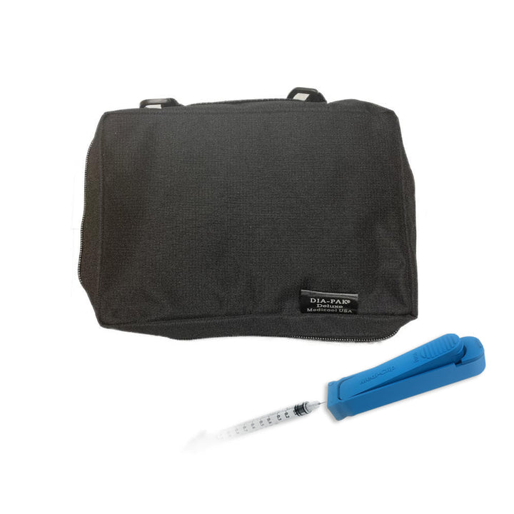 Dia - Pak® Deluxe - Supply Organizer and MediClip Sharps Storage - Syringe Clip - Medicool