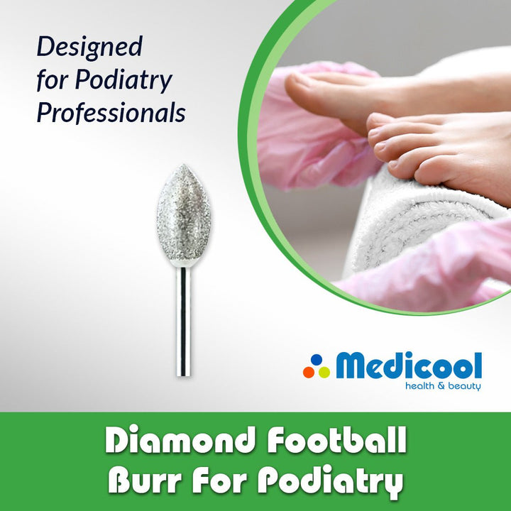 Diamond Football Burr for Podiatry - Medicool