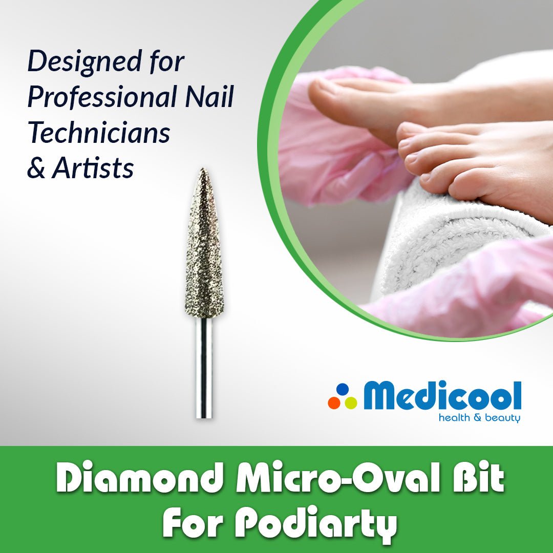 Diamond Micro Oval Bit - LB3 - P - for Podiatry - Medicool