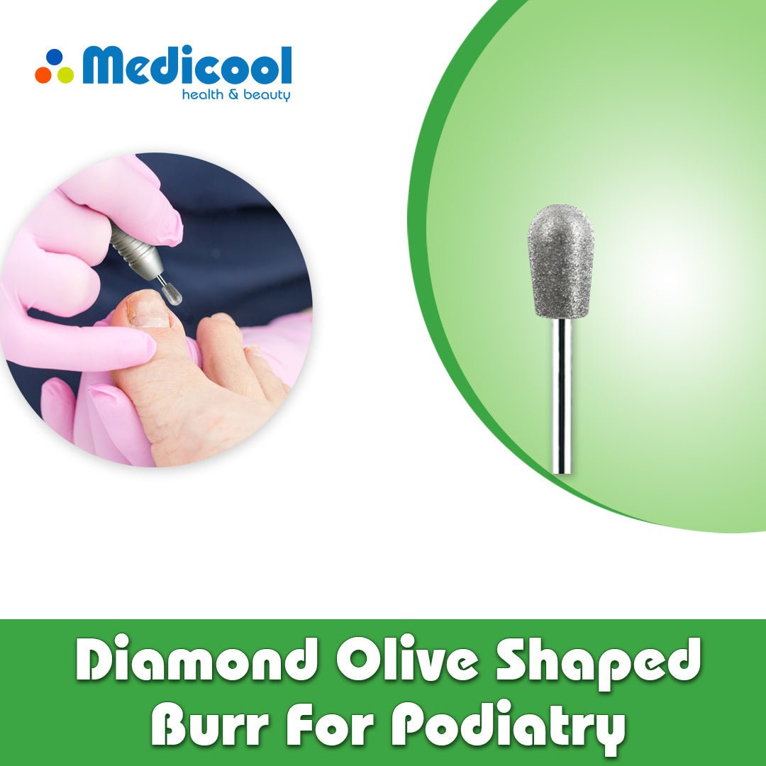 Diamond Olive Shaped Burr - PSD27 - P - for Podiatry - Medicool