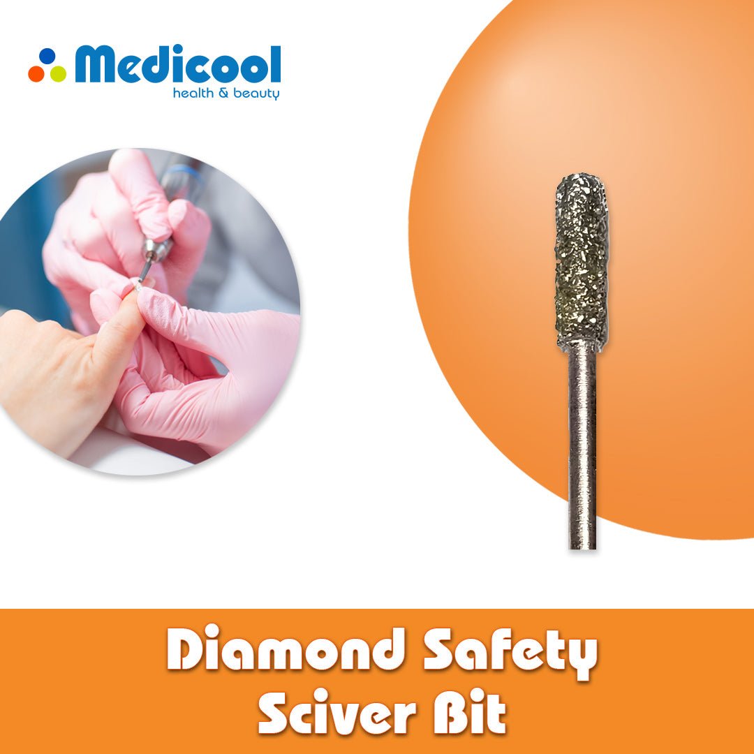 Diamond Safety Sciver Bit for Nails - Medicool