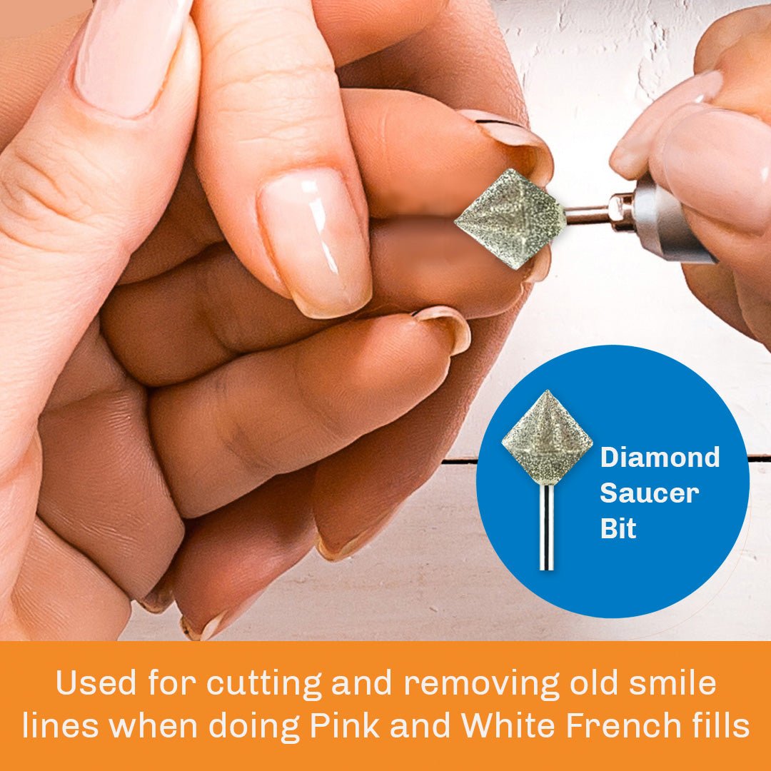 Diamond Saucer (French Fill) - B9 - for Nails - Medicool