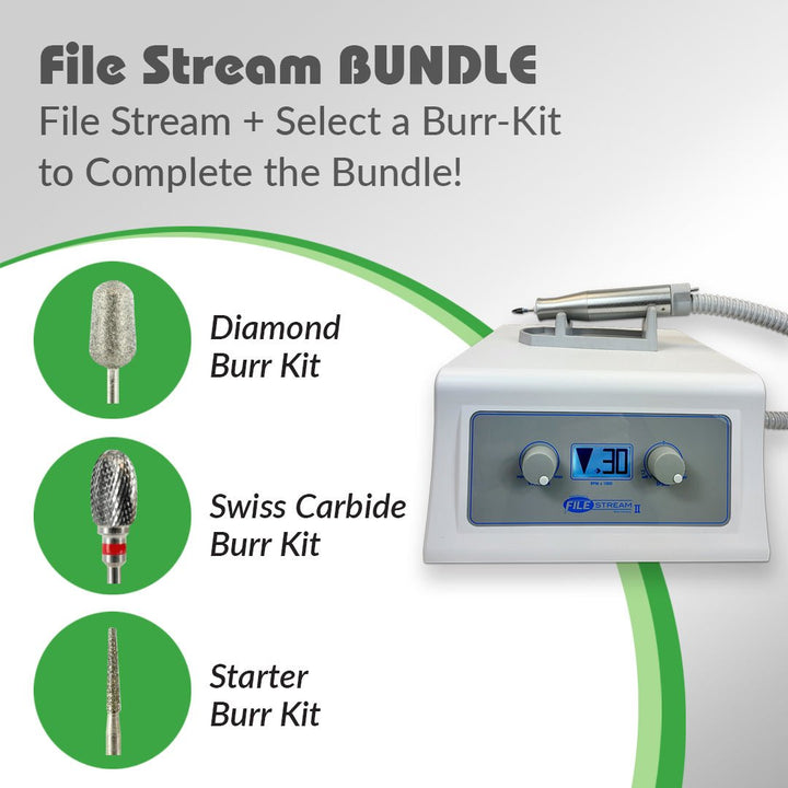 File Stream System for Podiatry and Burr Kit Bundles - Medicool
