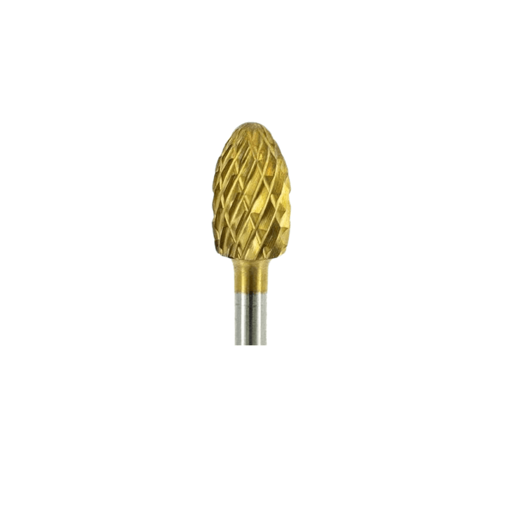 Gold Carbide Football Bit - CC5 - for Nails - Medicool