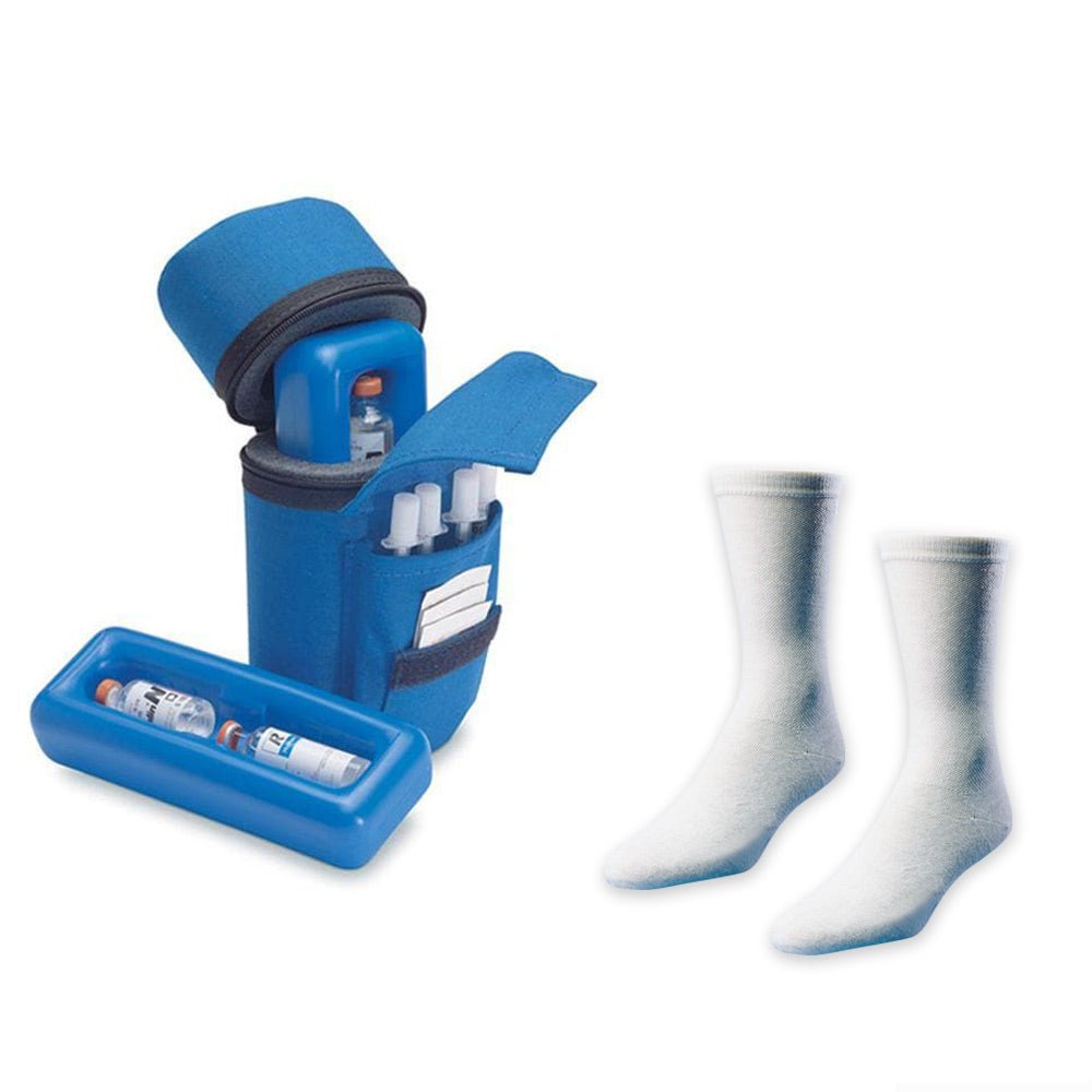 Insulin Protector® Case and Euro Comfort Diabetic Socks - Medicool