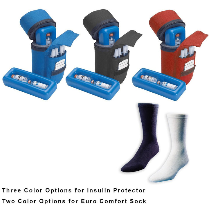 Insulin Protector® Case and Euro Comfort Diabetic Socks - Medicool