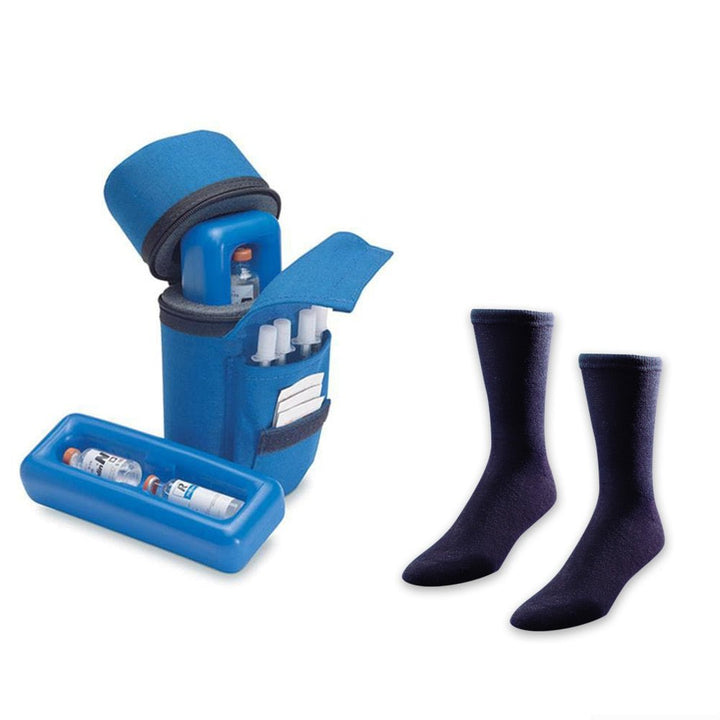 Insulin Protector® Case and Euro Comfort Diabetic Socks - Medicool
