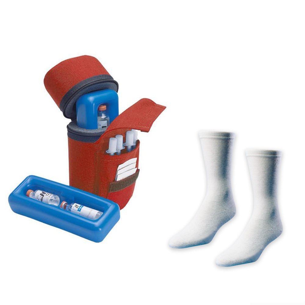 Insulin Protector® Case and Euro Comfort Diabetic Socks - Medicool