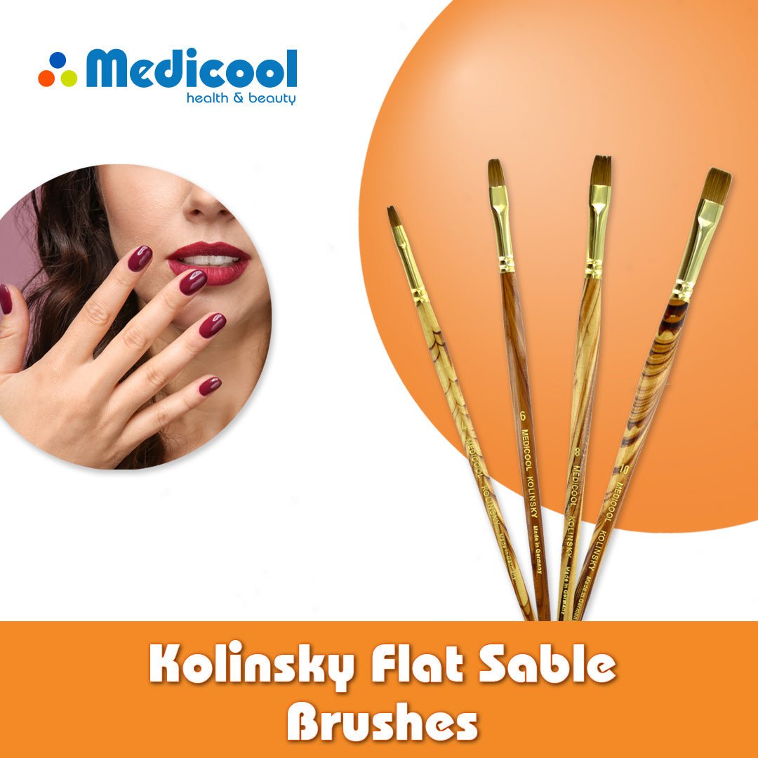 Kolinsky Flat Sable Brushes - Medicool