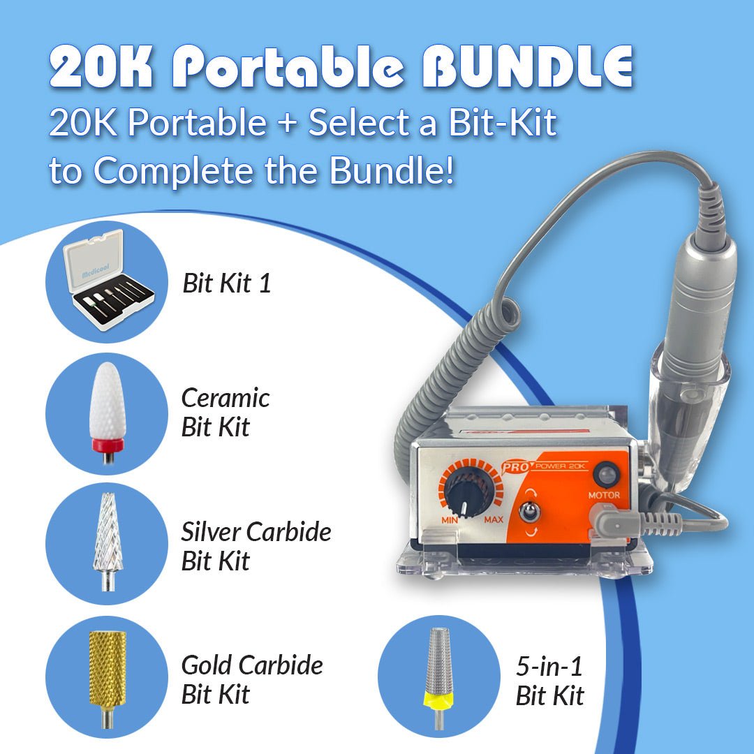 Medicool Pro Power 20k Electric File + Bit Bundles - Medicool