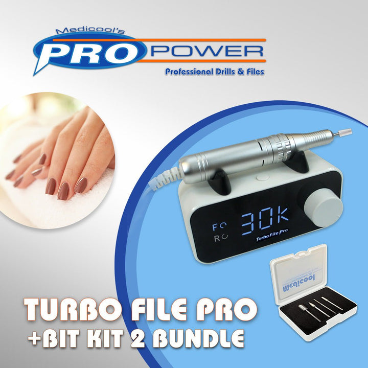 Medicool Turbo File Pro + Bit Kit 2 | New Model - Medicool