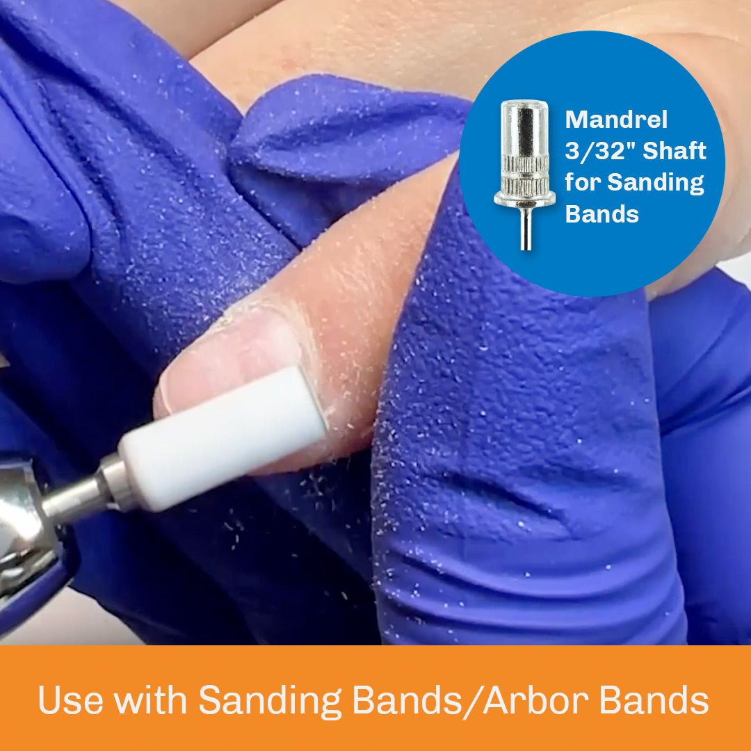 Mini Mandrel 3/32" Shaft - E10SS - for Sanding Band for Nails - Medicool