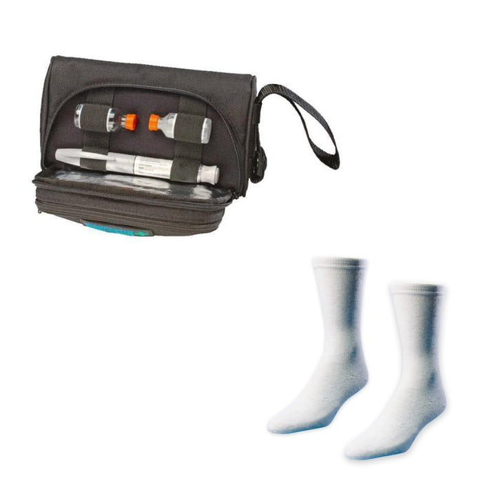 Pen Plus Insulin Carrying Case and Euro Comfort Diabetic Socks - Medicool