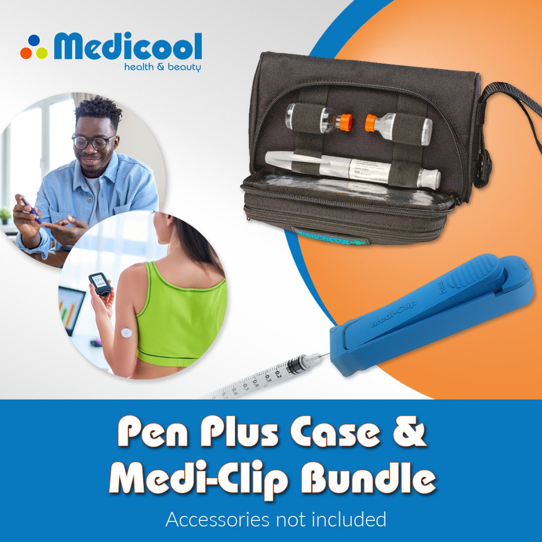 Pen Plus Insulin Carrying Case and Medi - Clip - Medicool