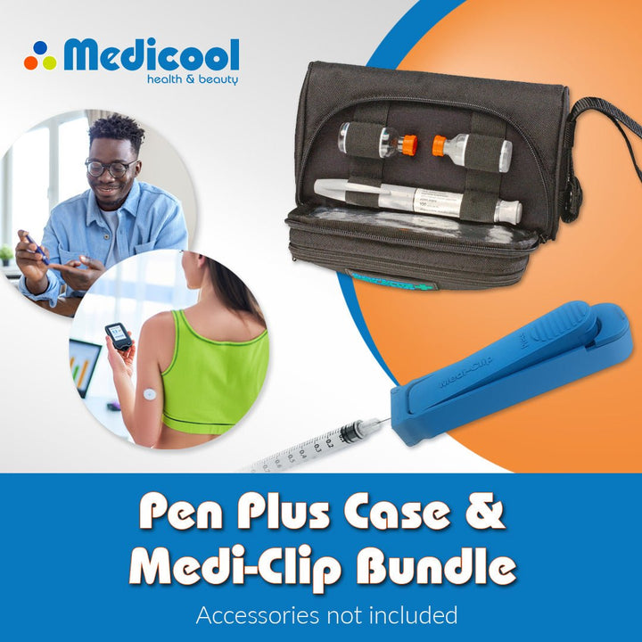 Pen Plus Insulin Carrying Case and Medi - Clip - Medicool
