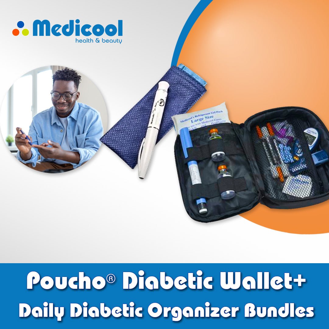 Poucho® Diabetic Wallet+Daily Diabetic Organizer® Bundles - Medicool