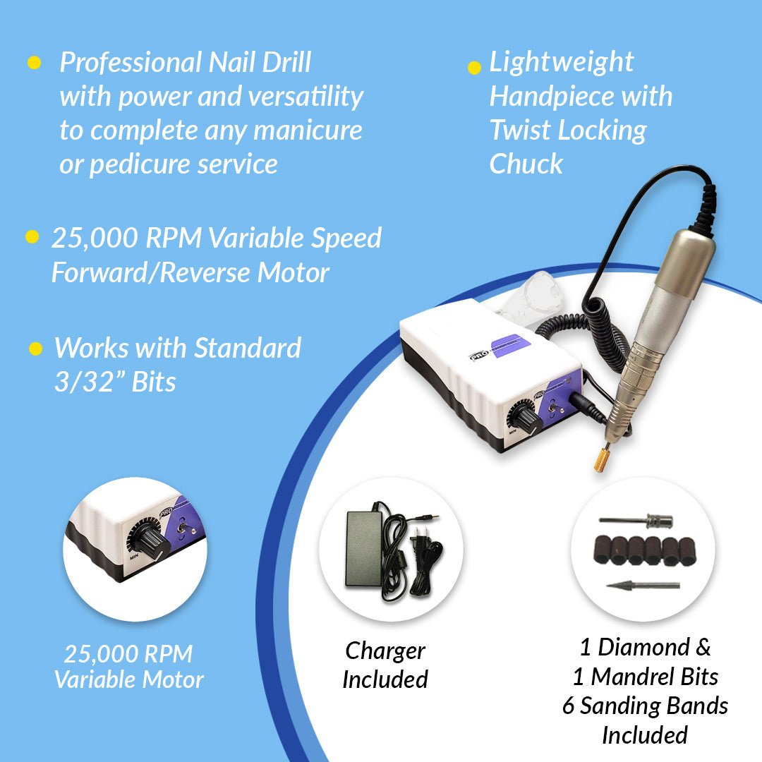 PP 520 Electric File + Bit Kit 2 Bundle - Medicool
