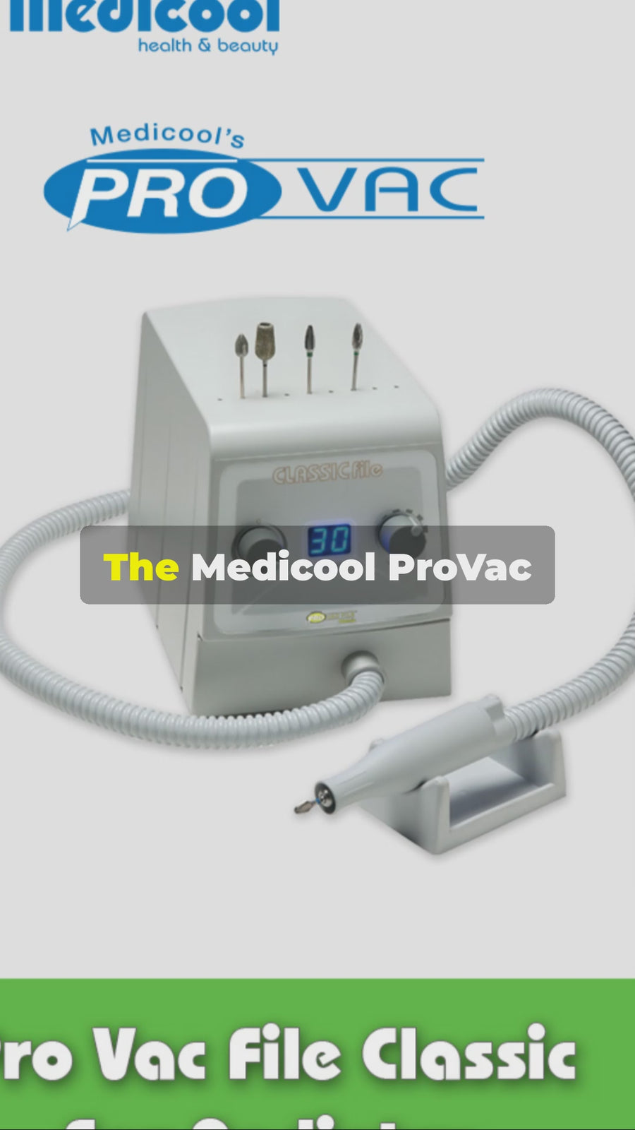 Pro Vac File Classic Vacuum Debriding Drill | Medicool