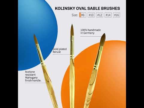 Kolinsky Oval Sable Brushes 