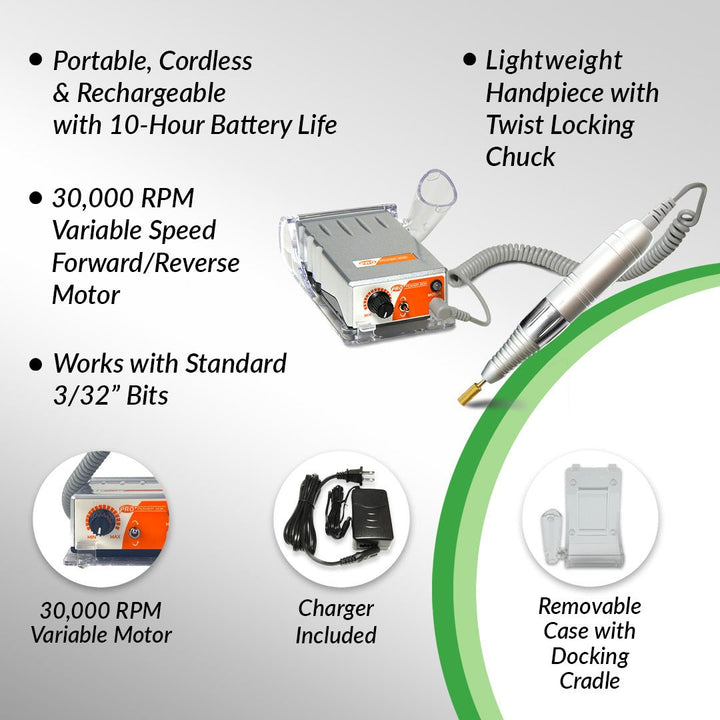Pro Power® 20K Debriding Drill + Standard Burr Kit - Medicool