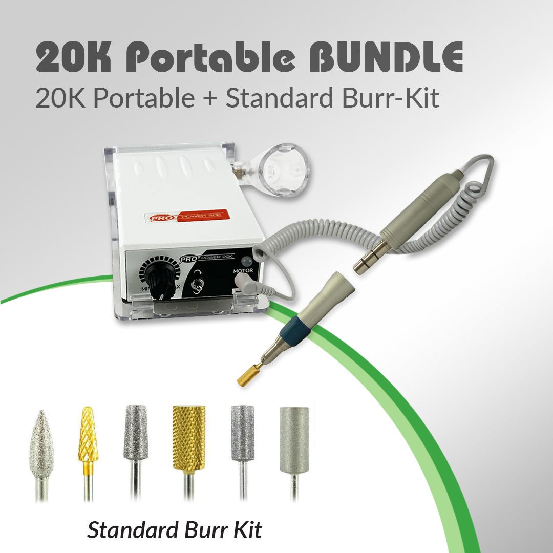 Pro Power® 20k Plus Debriding Drill + Standard Burr Kit - Medicool