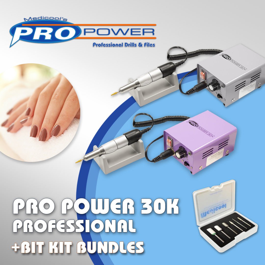 Pro Power 30K Electric File + Bit Bundles - Medicool