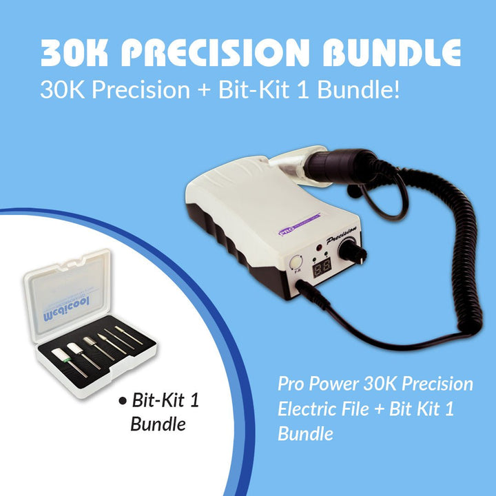 Pro Power 30K Precision Electric File + Bit Kit 1 Bundle - Medicool
