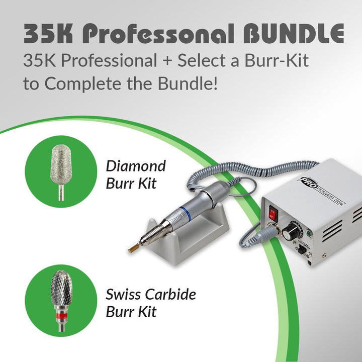 Pro Power® 35k Debriding Drill+ Burr Kit Bundles - Medicool
