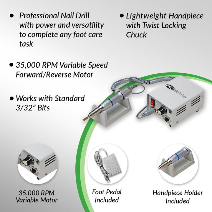 Pro Power® 35k Debriding Drill+ Standard Burr Kit - Medicool