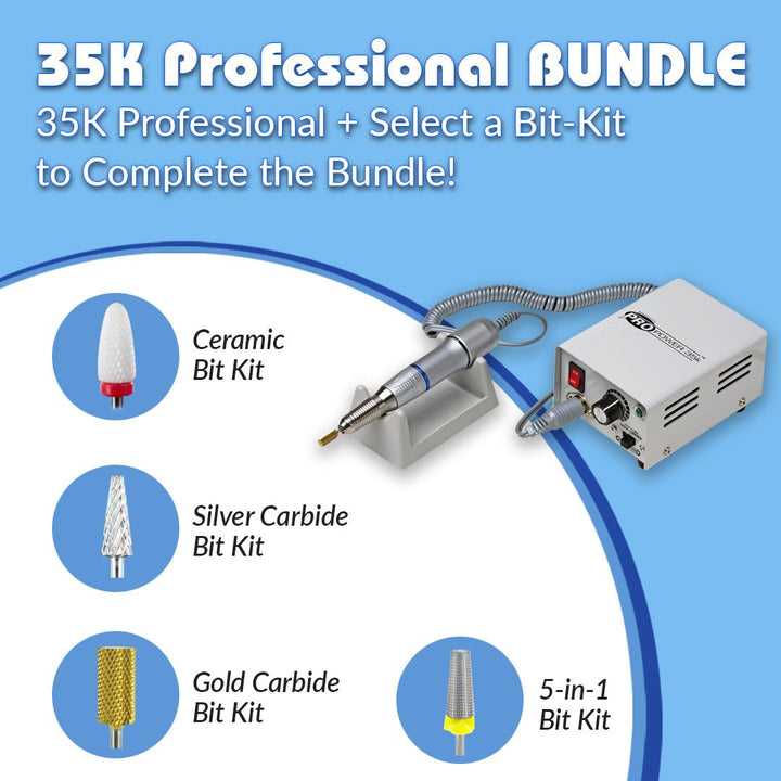 Pro Power 35k Electric File + Bit Bundles - Medicool