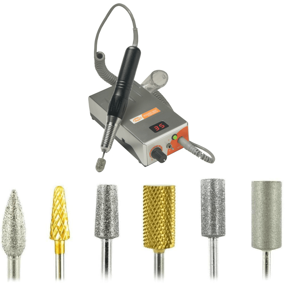 Pro Power® 35K Portable Debriding Drill + Standard Burr Kit - Medicool