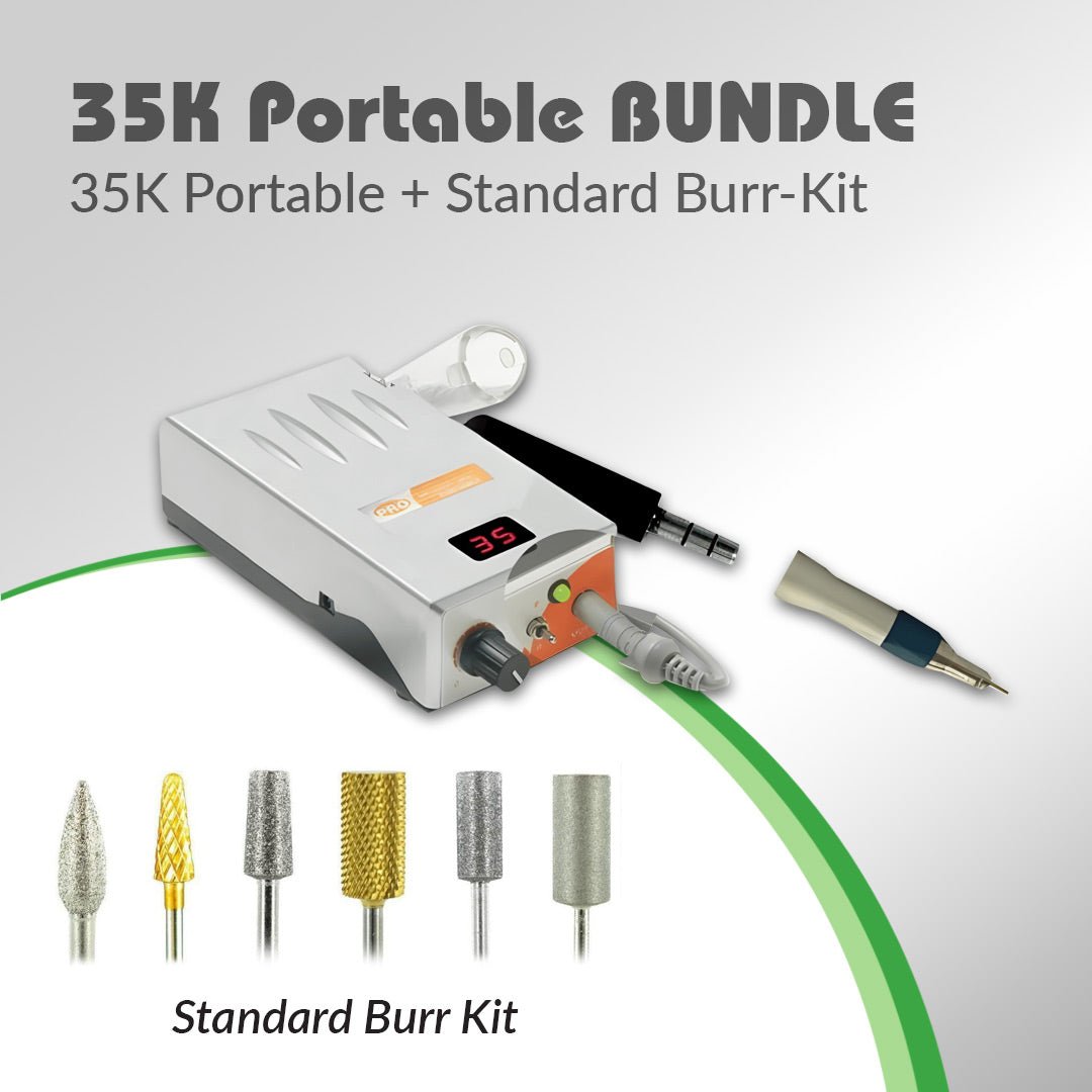 Pro Power® 35K Portable Plus Debriding Drill + Standard Burr Kit - Medicool
