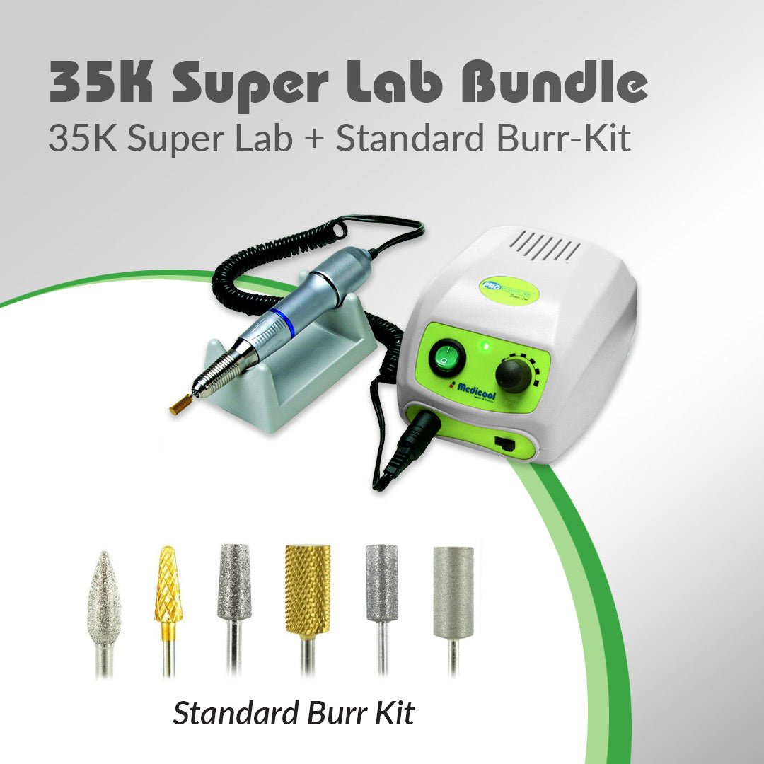 Pro Power® 35K Super Lab Debriding Drill + Standard Burr Kit - Medicool
