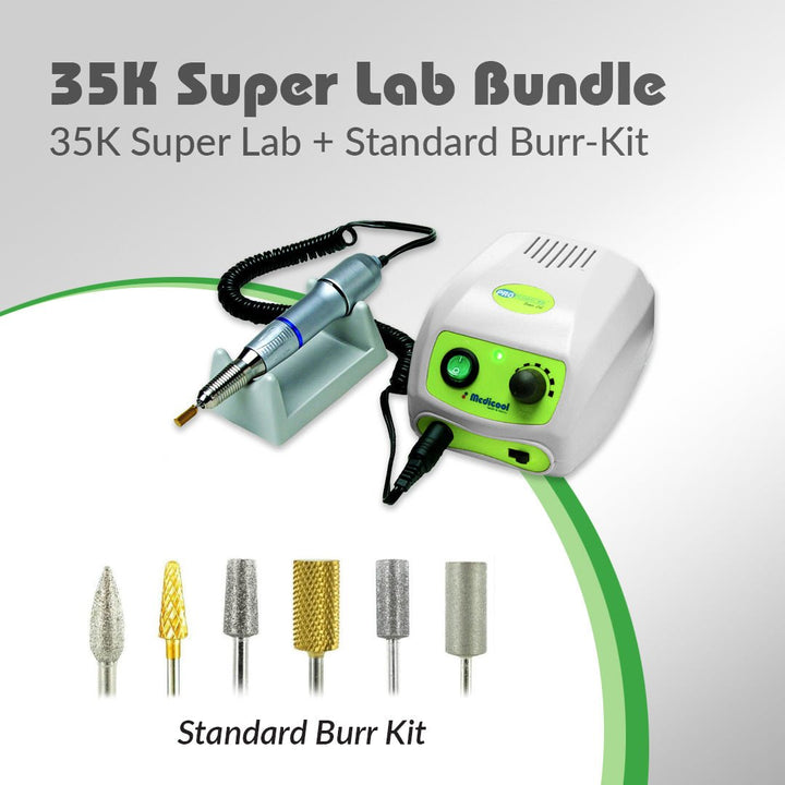 Pro Power® 35K Super Lab Debriding Drill + Standard Burr Kit - Medicool