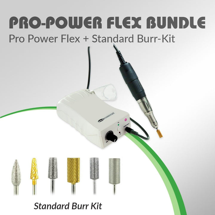 Pro Power® Flex Debriding Drill for Podiatry + Standard Burr Kit - Medicool