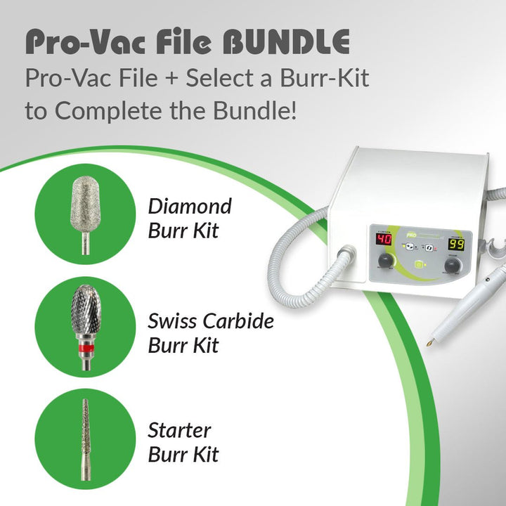 Pro Vac File® for Podiatry and Burr Kit Bundles - Medicool