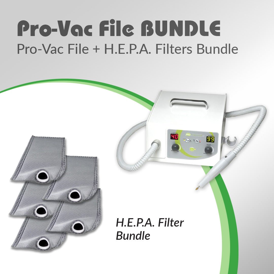 Pro Vac File® for Podiatry and H.E.P.A. Filters Bundle - Medicool
