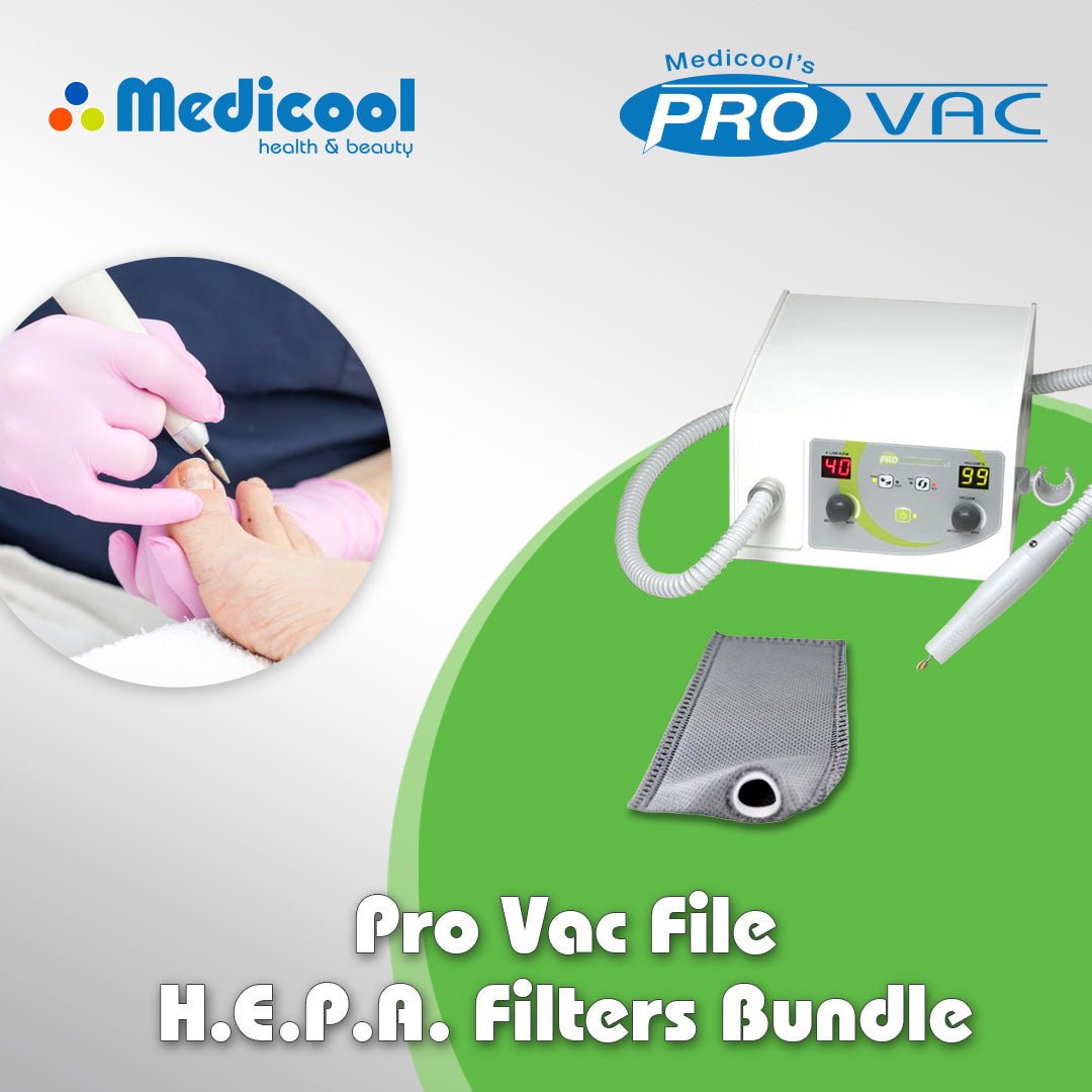 Pro Vac File® for Podiatry and H.E.P.A. Filters Bundle - Medicool