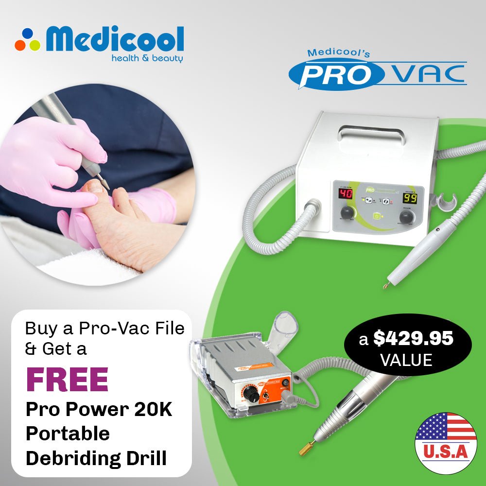 Pro Vac File + Free 20k Portable for Podiatry - Medicool