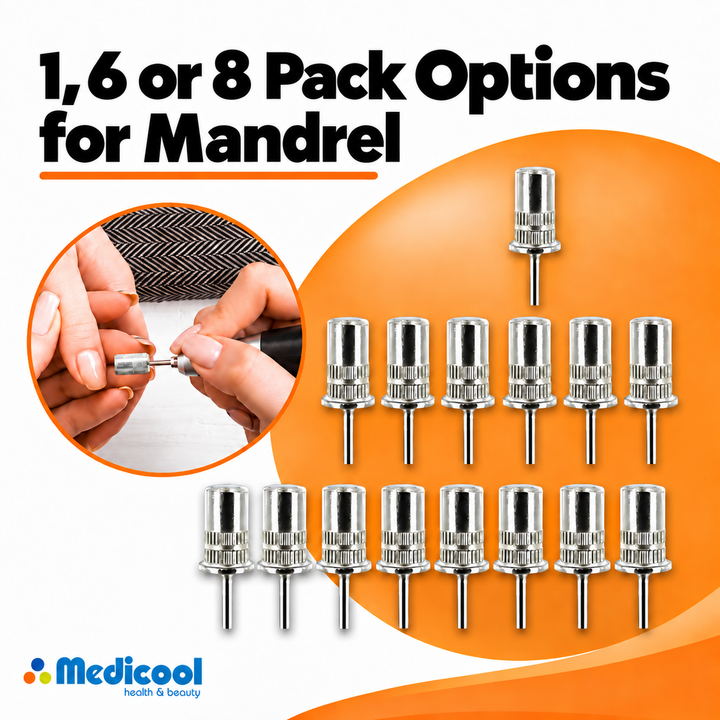 Red-Brown Sanding Bands and Mandrel Bundle-(Fine,MD,Coarse,XCoarse)
