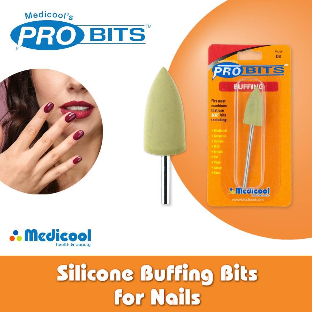 Silicone Buffing Bits for Nails - Medicool