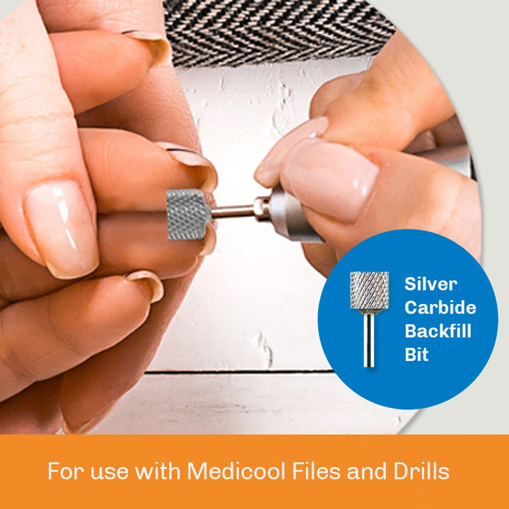 Silver Carbide Standard Backfill Bits for Nails - Medicool