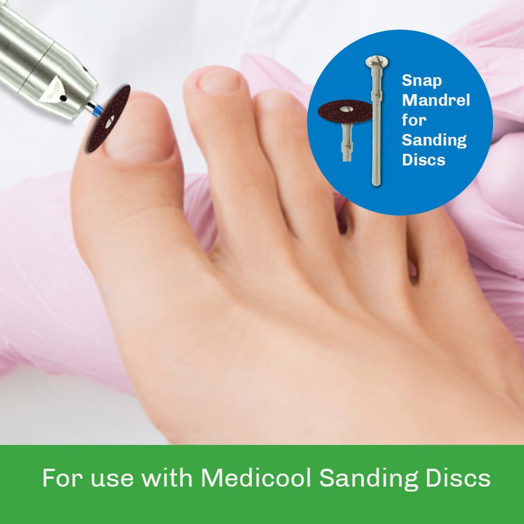 Snap Mandrel for Sanding Disc - PDE10 - SNAP for Nails - Medicool