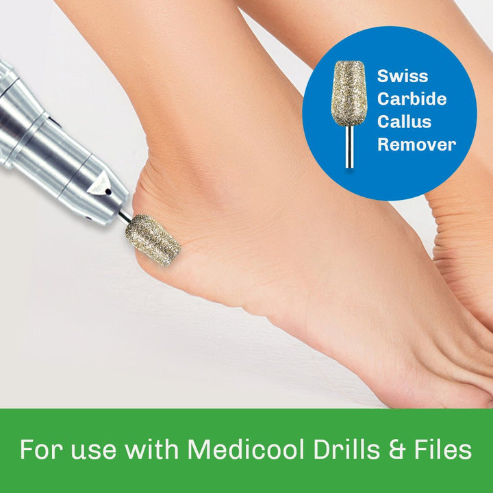 Swiss Carbide Callus Remover Burr for Podiatry - PSD10B - Medicool